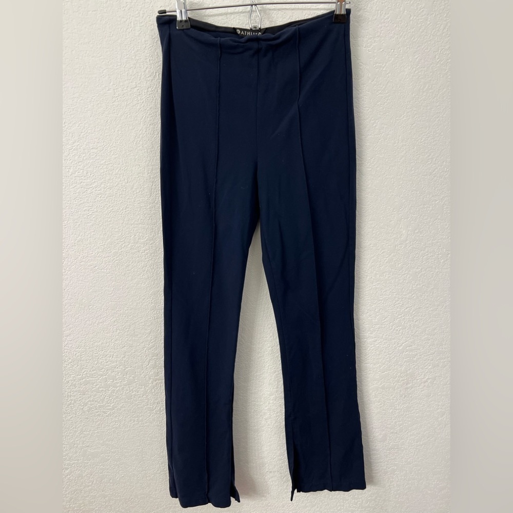 Athleta navy flare pants womens size small